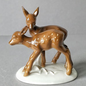Figura de porcelana Ciervo cervatillo Gerold Baviera Alemania