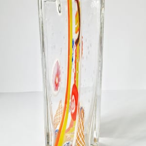 Colored glass vase GALICIAN GLASS Ukraine