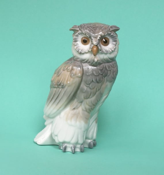 Porzellanfigurine Porzellan Eule