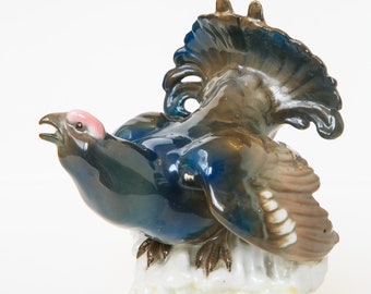 磁器の置物 鳥 オオライチョウ