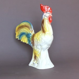 Porcelain figurine Rooster sculptor Alexander Shevchenko Korosten porcelain factory Ukraine