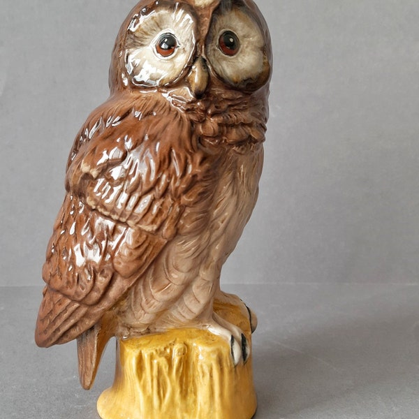 Porcelain Owl Figurine Etsy