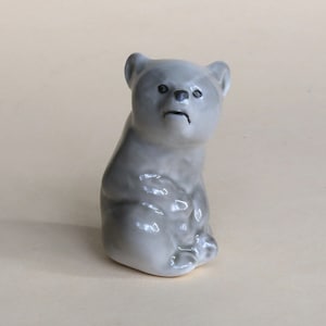 Porzellanfigur Bär der Porzellanfabrik Porzellan der UdSSR 1940