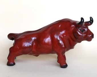 Figurine ceramics Big bull Europe 1960s author's
