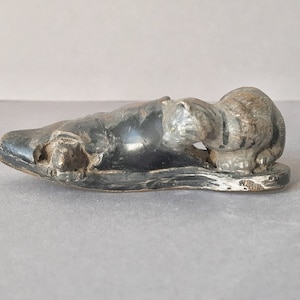 Antiques late 19th century Viennese Bronze figurine sculpture cat cat mouse