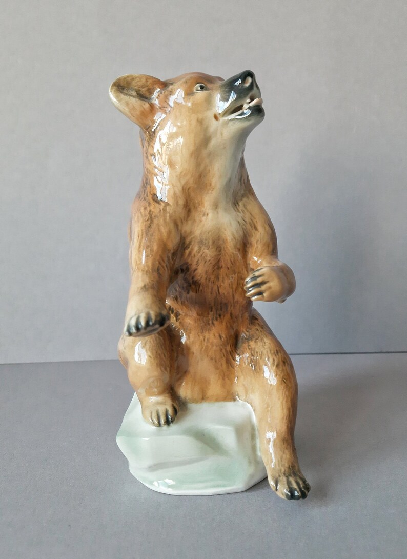Porcelain Figurine Bear Aelteste Volkstedt Germany Etsy