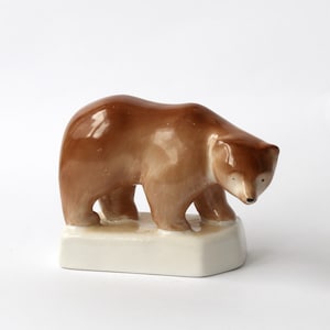 Porcelain figurine bear Drasche Hungary