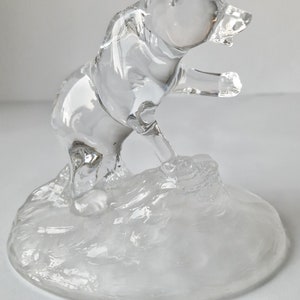Glasfigur Bären France Kristall Bleikristall Glas FRANCE Cristal D'Arques
