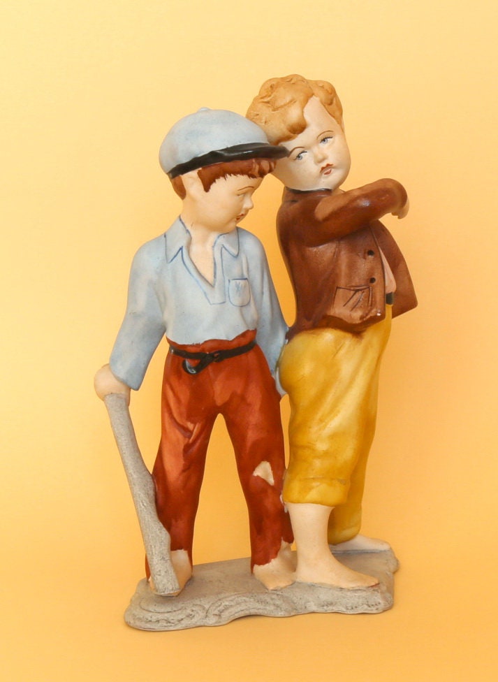 Porcelain Figurine Romania ARPO Boys Etsy