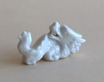 Porcelain figurine Dragon miniature China