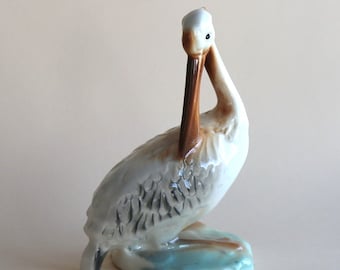 Figurine Ancienne Pélican – Max Carl – Allemagne De L'Ouest – Vintage