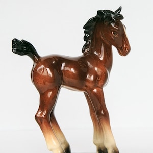 Porcelain figurine horse Hertwig Katzhutte Germany