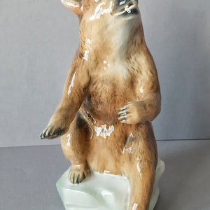 Porcelain figurine Bear Aelteste Volkstedt Germany