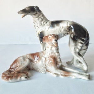 Porcelain figurine dog Greyhound Germany Unterweissbach