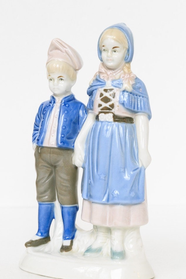 男の子と女の子の陶器人形 磁器の置物 子供 男の子 女の子 LIPPELSDORF ドイツ 1950-1960 - Etsy 日本