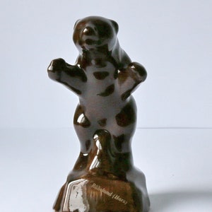 figurine Bear majolica, pottery Rübeland Harz Germany