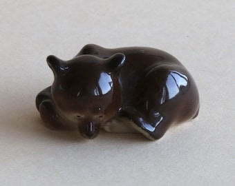 Porzellanfigur Miniatur Bär