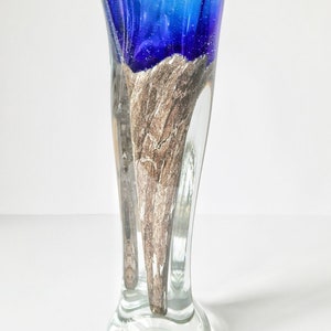 Colored glass vase GALICIAN GLASS Ukraine