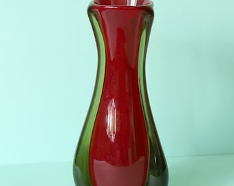 Vintage Colored Glass Vase