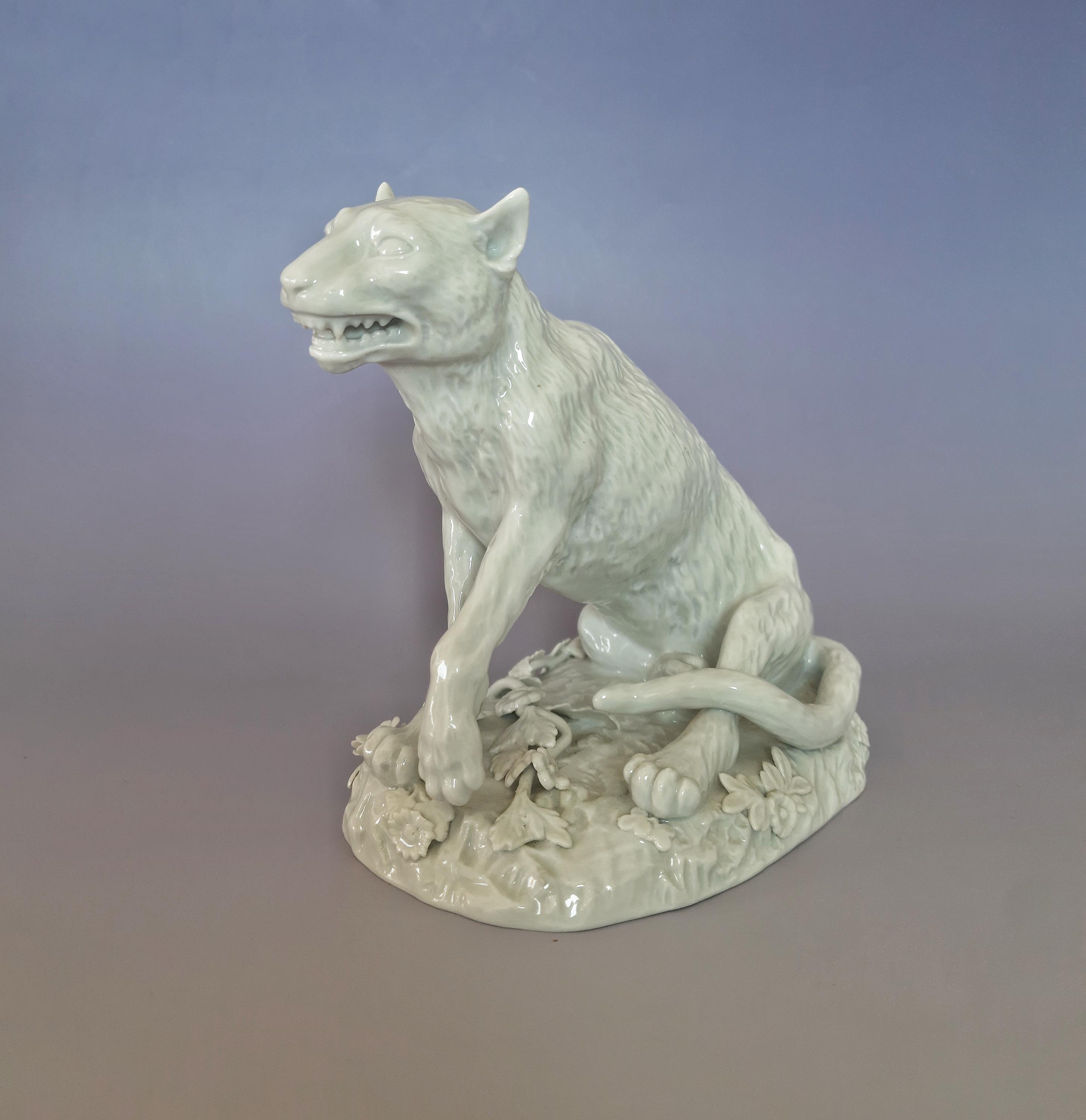 Porcelain Figurine Sculpture Wolf Sculptor Johann Joachim Kaendler