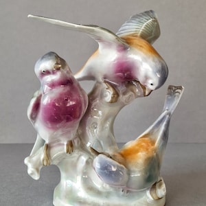 Porcelain figurine bird Carl Scheidig Germany