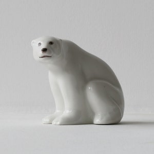 Porcelain figurine polar Bear Leningrad Porcelain Factory 1900-1930