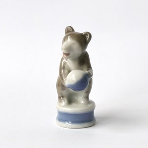 Porzellanfigur Bär Baranovsky Porzellanfabrik UdSSR 1940