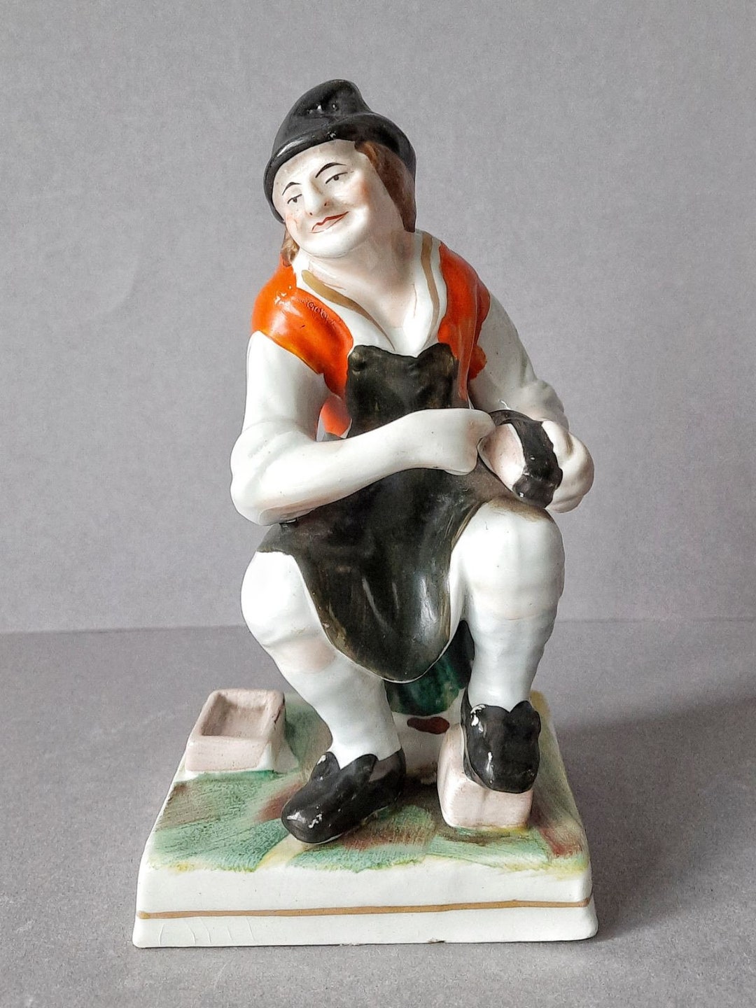 Porcelain Figurine Sculpture Shoemaker Jobson England Etsy