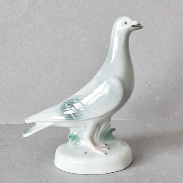 Porcelain figurine bird Dove Porzellanfabrik Carl Scheidig Germany