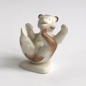 Porcelain figurine bear Drasche Hungary