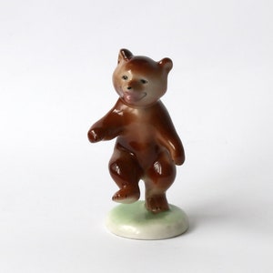 Porcelain figurine bear Drasche Hungary
