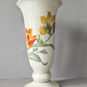 Porcelain Vase Tulips Germany Porzellanfabrik Schönwald