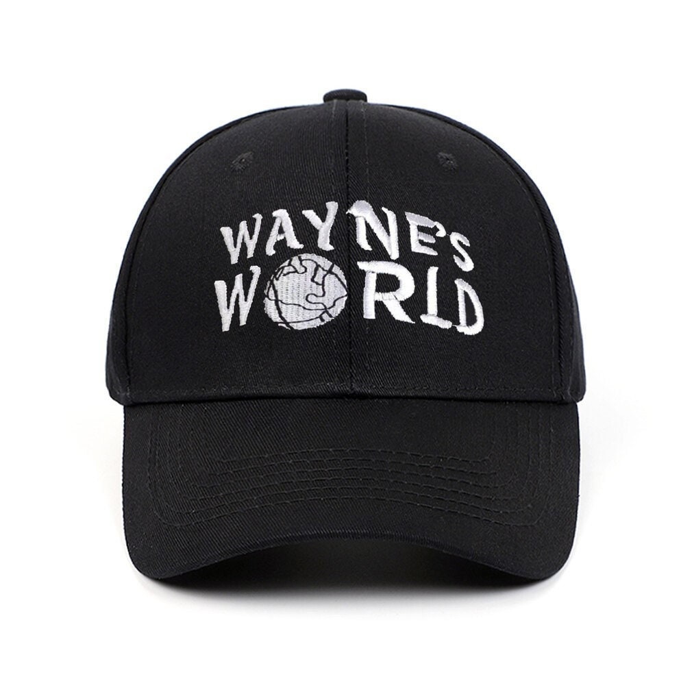 Nofonda Waynes World Embroidered Adult Unisex Leisure Baseball Cap Hat Size: One Size Black 