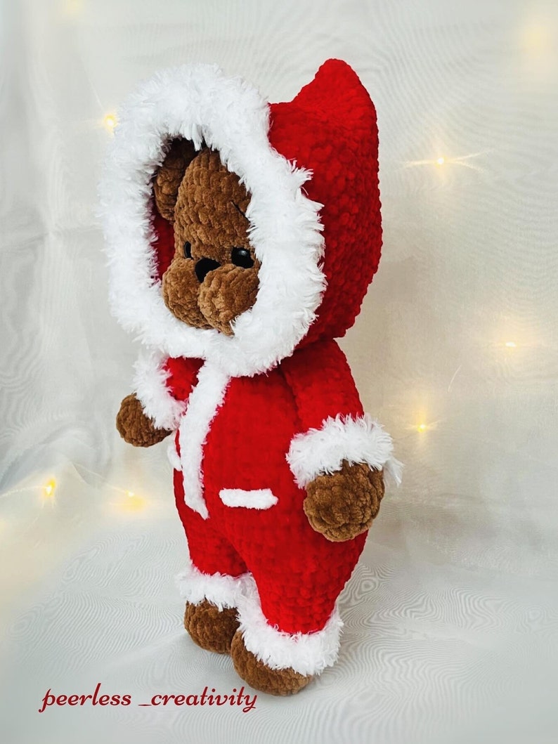 Amigurumi Teddy PDF Häkelanleitung Teddy im Kapuzenhoodie Häkelmuster zdjęcie 9