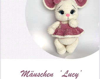 PDF crochet pattern mouse "Lucy"