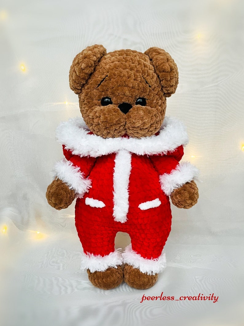 Amigurumi Teddy PDF Crochet Pattern Teddy in Hooded Hoodie Crochet Pattern image 8