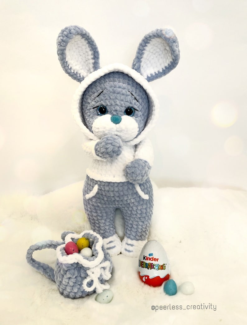 Amigurumi Teddy PDF Häkelanleitung Teddy im Kapuzenhoodie Häkelmuster zdjęcie 10