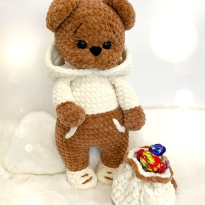 Amigurumi Teddy PDF Häkelanleitung Teddy im Kapuzenhoodie Häkelmuster zdjęcie 3