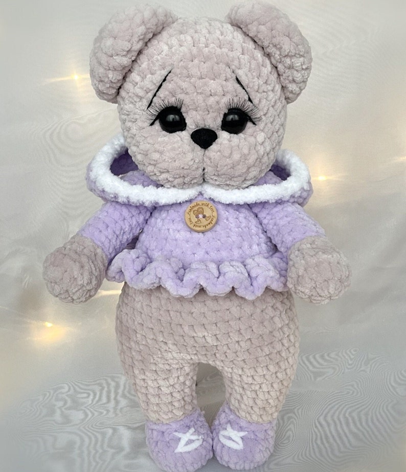 Amigurumi Teddy PDF Häkelanleitung Teddy im Kapuzenhoodie Häkelmuster zdjęcie 7