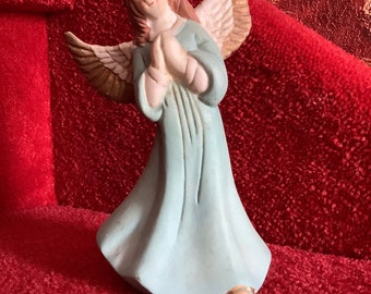 Religion beautiful porcelain biscuit angel statue