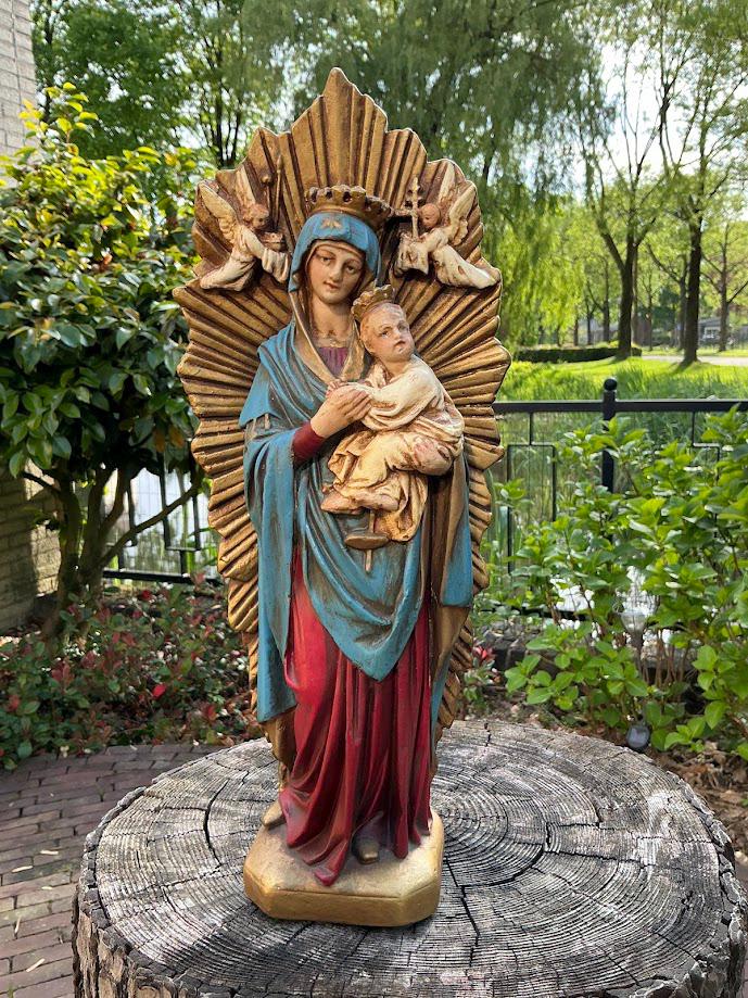 永遠の救いのマリアの珍しいアンティーク像 - Etsy 日本