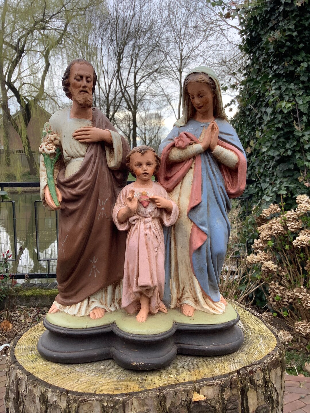 Nice Statue of the Holy Family Etsy