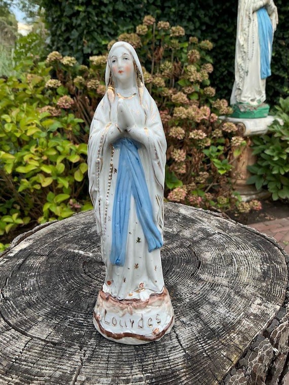 フランスのアンティークのマリア像 – ルルドのマリア（19世紀） - Etsy