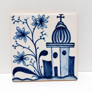 Hand Painted Decorative Tile, Portuguese Traditional Decor Tile, Portuguese tiles, Gift, Hand painted tiles,