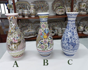 Ceramic water jug, Hand Painted Ceramic Jug, Wedding gift, Singular Gift, Decorative ceramic jug, Portuguese Hand Painted Ceramic