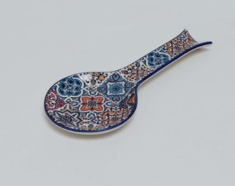 Ceramic Spoon Rest/ Portuguese Tiles Decorative Ceramic/ Traditional portuguese ceramic/ Gifts for chefs