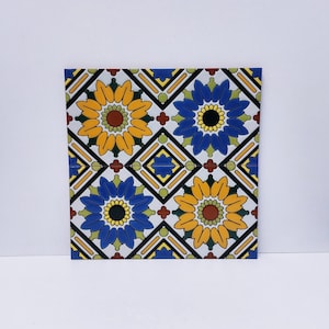 Decorative Tile Wall Art, Decorative Tiles, Decorative mural tiles, Art Ceramic Tile Mural, Decorative Tiles Hand Painted - 2 pieces 11&quot;*11&quot;