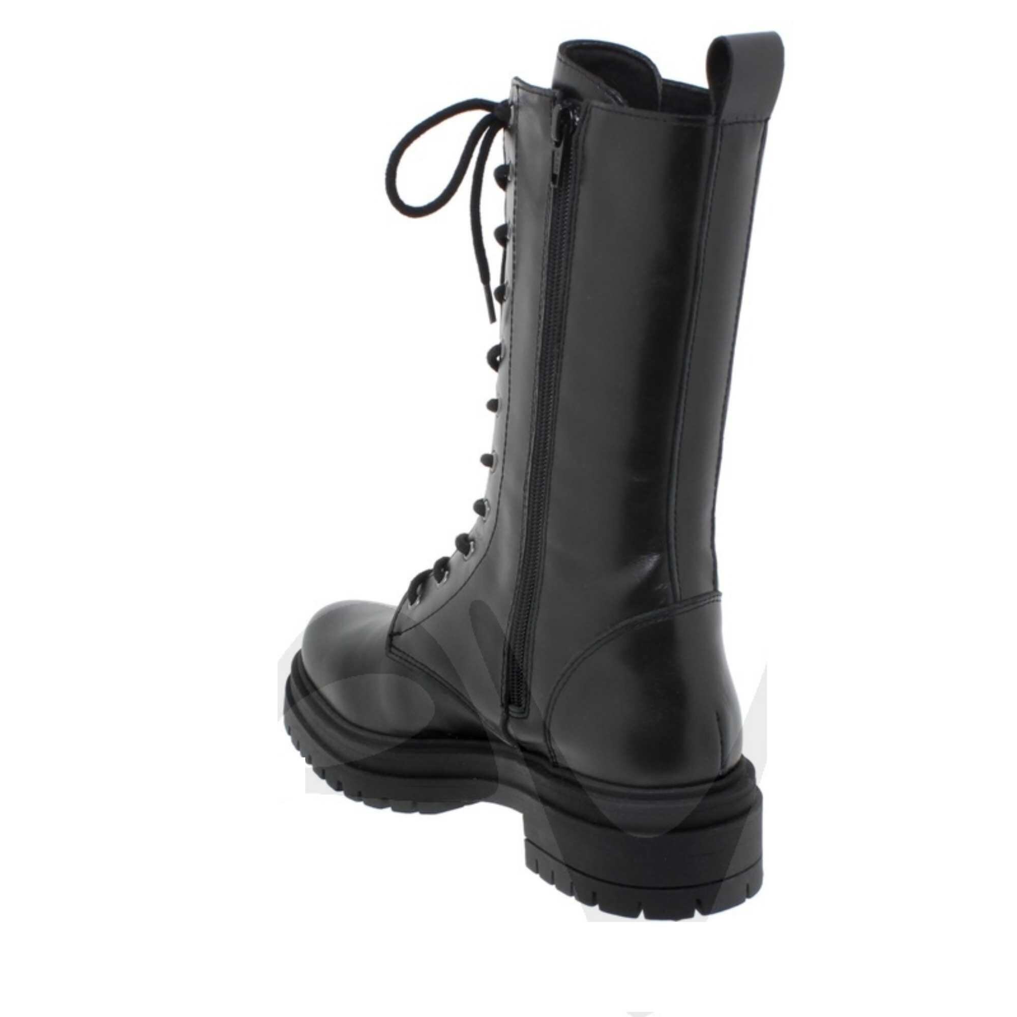 Midcalf Boots With Laces Chunky Lace up Boots Black Lace up Etsy UK