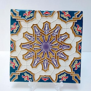 Portugese keramische tegels, kunst aan de muur tegels, keramische tegels handgeschilderd, cadeaus voor kerst, Portugese kunst, Portugese kunst azulejos, keramiek