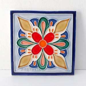 Portugese keramische tegels, kunst aan de muur tegels, keramische tegels handgeschilderd, cadeaus voor kerst, Portugese kunst, Portugese kunst azulejos, keramiek